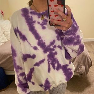 Purple Tie Dye Sweatshirt